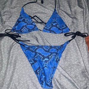Snakeskin bikini
